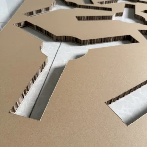 Honeycomb paper sheet for structural packaging